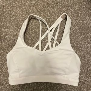 Lululemon free to be serene sports bra white size 4